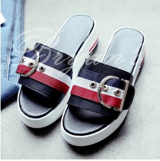 BRYANS SHOES - PROMO MURAH YM FLASH SALE SEPATU SENDAL WANITA WEDGES WEBBING BIG GESPER WW40 BRYANS SHOES - PROMO MURAH YM FLASH SALE SEPATU SENDAL WANITA WEDGES WEBBING BIG GESPER WW40
