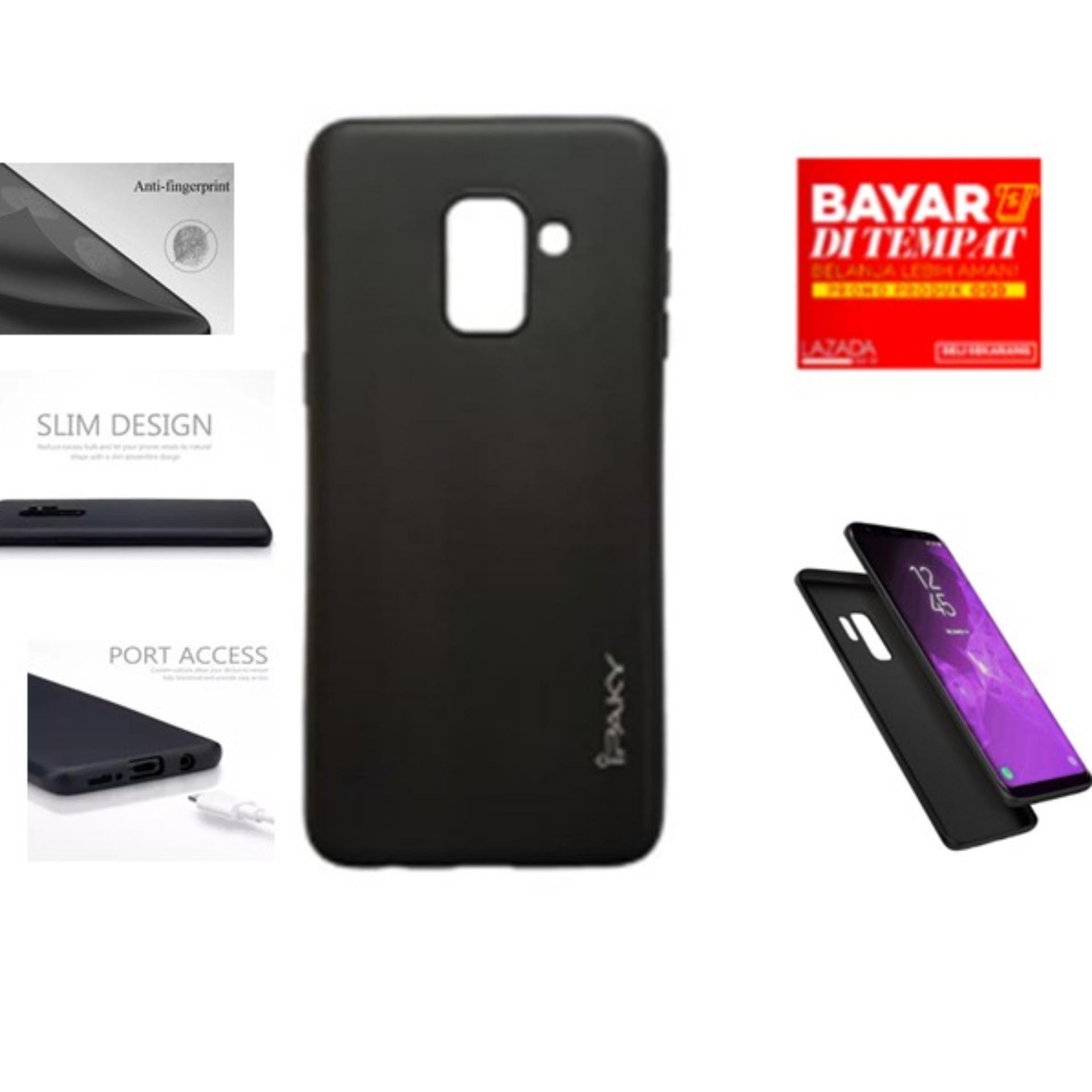 CASE HP SOFTCASE IPAKY SUPER SLIM MATTE ANTI FINGERPRINT HYBRID CASE FOR SAMSUNG GALAXY A8 2018 - FULL BLACK/ CASE SOFTCASE IPAKY SLIM ANTI SLIP SAMSUNG GALAXY A8 2018 CASE HP SOFTCASE IPAKY SUPER SLIM MATTE ANTI FINGERPRINT HYBRID CASE FOR SAMSUNG GALAXY A8 2018 - FULL BLACK/ CASE SOFTCASE IPAKY SLIM ANTI SLIP SAMSUNG GALAXY A8 2018
