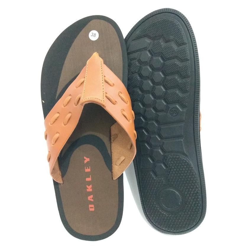 Sandal Kulit Darkley- Sandal Kulit Pria- Brown Dark
