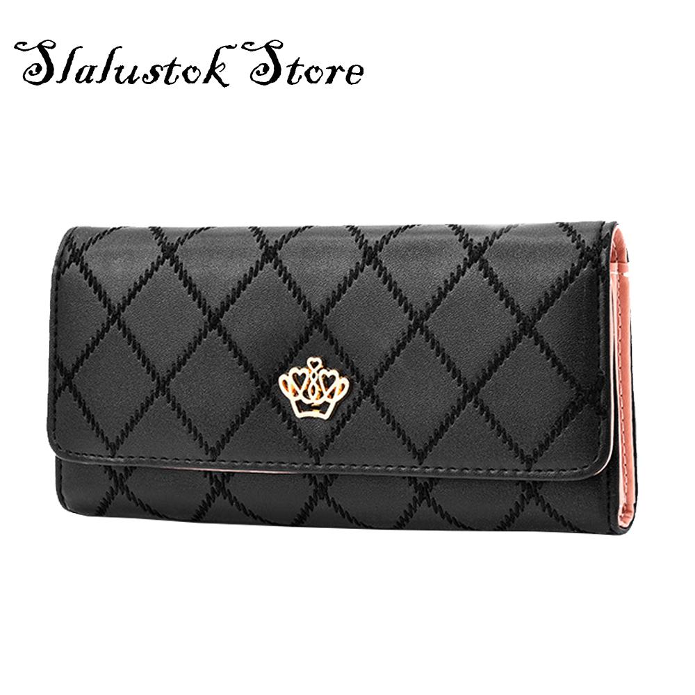 Dompet Wanita - Dompet Panjang - Dompet Clutch Kulit Panjang Untuk Wanita ( Hitam )
