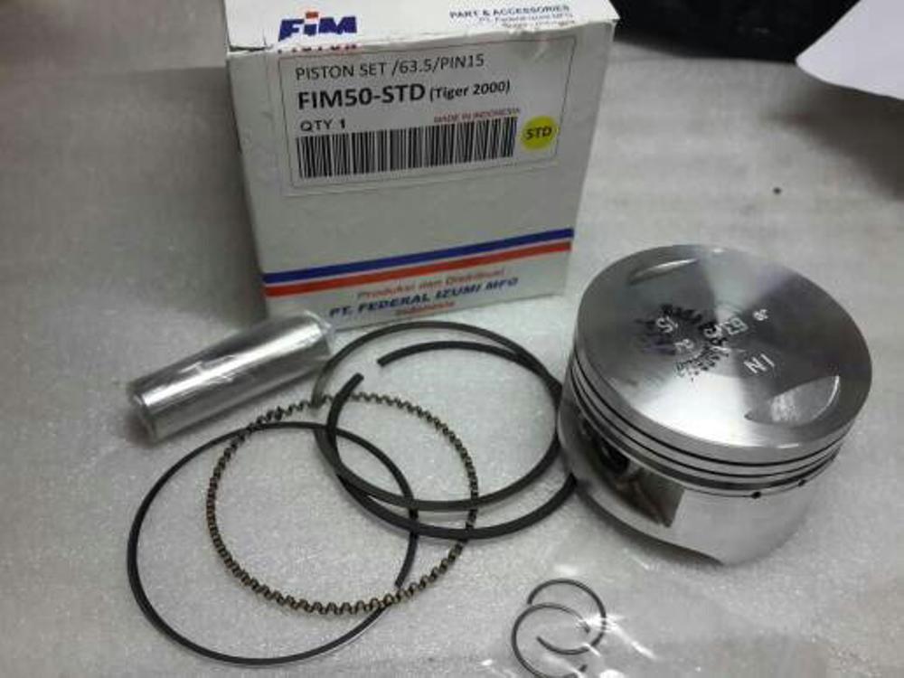 Piston Kit Honda Tiger Pin Dia 15 FIM Izumi Racing Lebih Tebal Atasnya Lebih Mantap Kompresinya Size Dari Std Sampai 200 Asli FIM IZUMI Racing