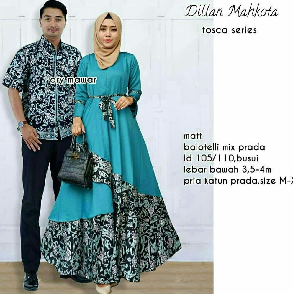 Couple Batik Prada Gamis Payung Elegan Couple Batik Prada Gamis Payung Elegan