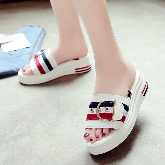 BRYANS SHOES - PROMO MURAH YM FLASH SALE SEPATU SENDAL WANITA WEDGES WEBBING BIG GESPER WW40 BRYANS SHOES - PROMO MURAH YM FLASH SALE SEPATU SENDAL WANITA WEDGES WEBBING BIG GESPER WW40