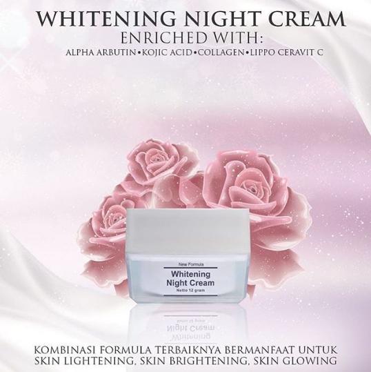 MS GLOW WHITENING NIGHT CREAM / CREAM MALAM WHITENING MS GLOW / KRIM MALAM WHITENING MS GLOW - 1 Pcs MS GLOW WHITENING NIGHT CREAM / CREAM MALAM WHITENING MS GLOW / KRIM MALAM WHITENING MS GLOW - 1 Pcs