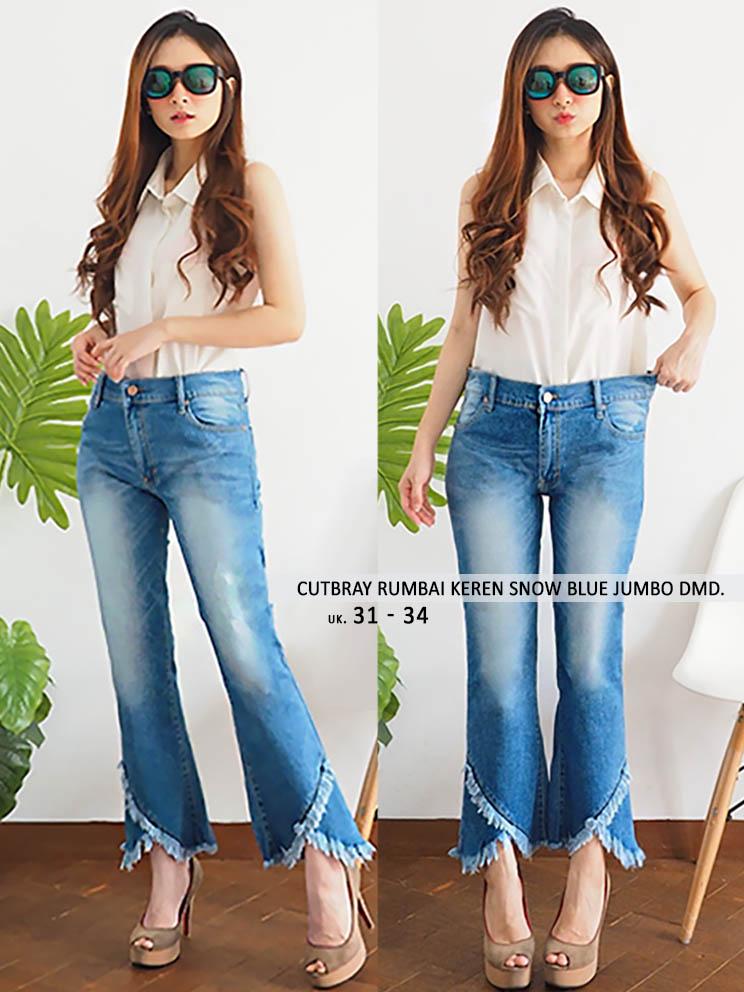 Cutbray Jumbo Keren Snow - Celana Wanita Cutbray Jeans Wanita - Jumbo Jeans (uk 27-30) Cutbray Jumbo Keren Snow - Celana Wanita Cutbray Jeans Wanita - Jumbo Jeans (uk 27-30)