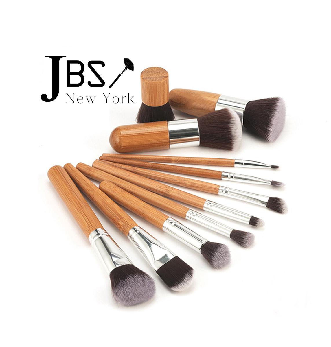 PROMO TERBATAS JBS Makeup Brush Set 11pcs Wood Brush Kabuki Foundation Powder Blush On Eyeshadow Shading Contouring Brush With Pouch - Cream K005 PROMO TERBATAS JBS Makeup Brush Set 11pcs Wood Brush Kabuki Foundation Powder Blush On Eyeshadow Shading Contouring Brush With Pouch - Cream K005