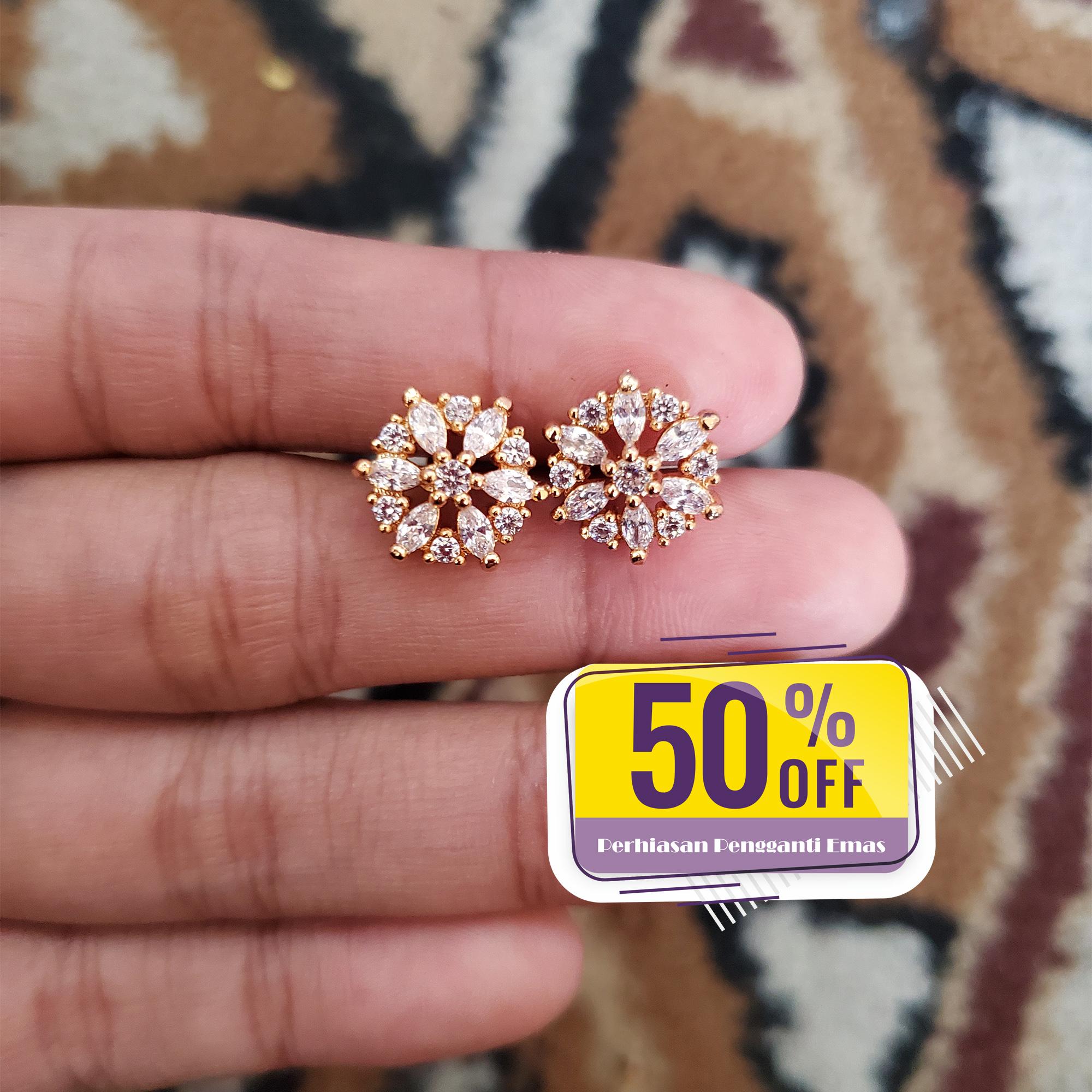 Perhiasan Pengganti Emas - Anting wanita Stud Motid Xuping Gold Perhiasan Pengganti Emas - Anting wanita Stud Motid Xuping Gold