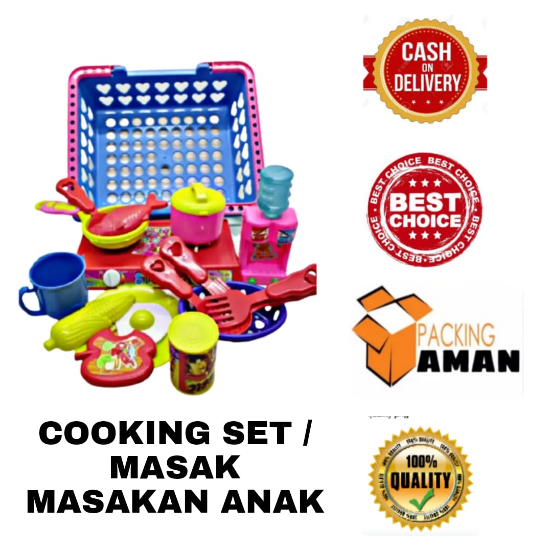 RGT - Mainan Anak Cooking Set Keranjang Edukasi - Masak Masakan Anak Edukatif RGT - Mainan Anak Cooking Set Keranjang Edukasi - Masak Masakan Anak Edukatif