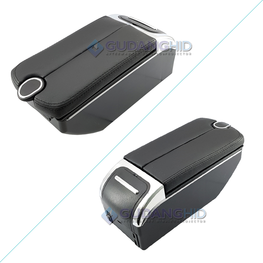 Armrest Mobil Universal Center Console Box 7 USB Port Charger + LED Armrest Mobil Universal Center Console Box 7 USB Port Charger + LED