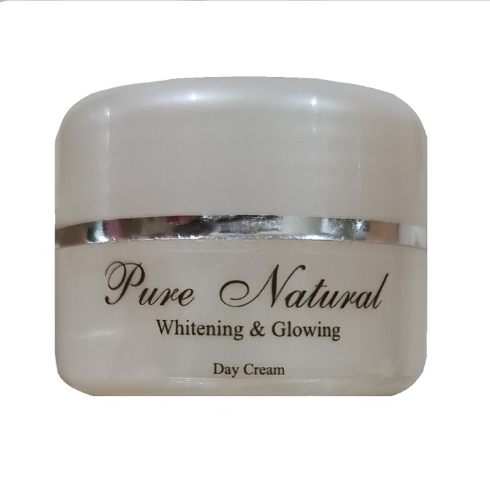 Pure Natural - Whitening & Glowing Day Cream With Sun Screen SPF 50 - 15 Gr / Krim Perawatan Kecantikan Wajah - Pagi Pure Natural - Whitening & Glowing Day Cream With Sun Screen SPF 50 - 15 Gr / Krim Perawatan Kecantikan Wajah - Pagi
