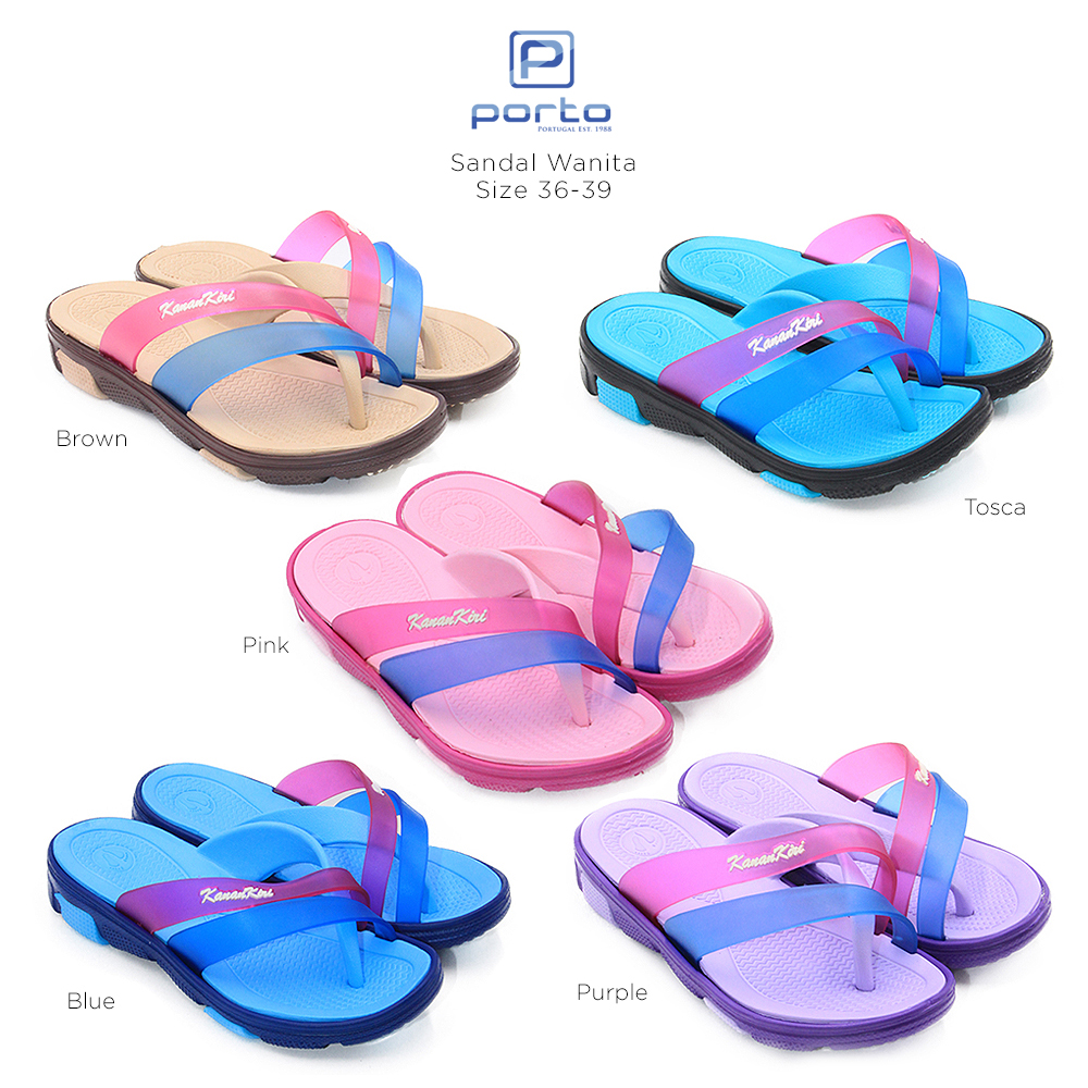 Kanan-Kiri Sandal Wanita Paylon Empuk Murah L7003 - Purple Size 36-40 Kanan-Kiri Sandal Wanita Paylon Empuk Murah L7003 - Purple Size 36-40