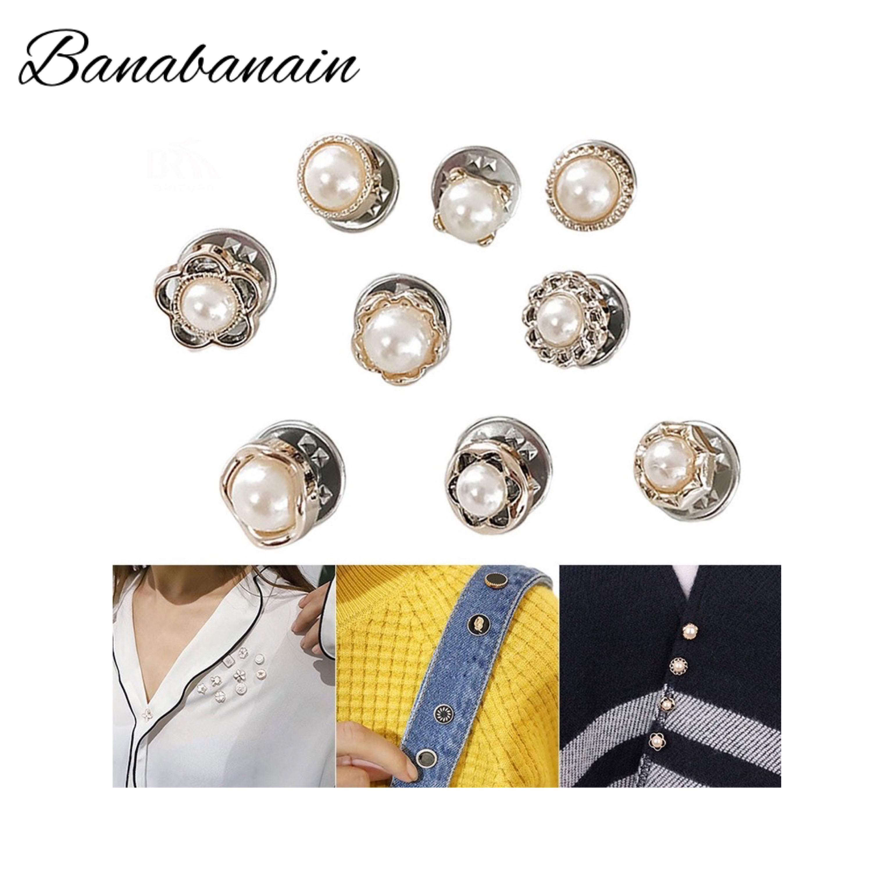 Kancing Mutiara Zircon Wanita Bros Bross Aksesoris Tuspin BBKKU Kancing Mutiara Zircon Wanita Bros Bross Aksesoris Tuspin BBKKU