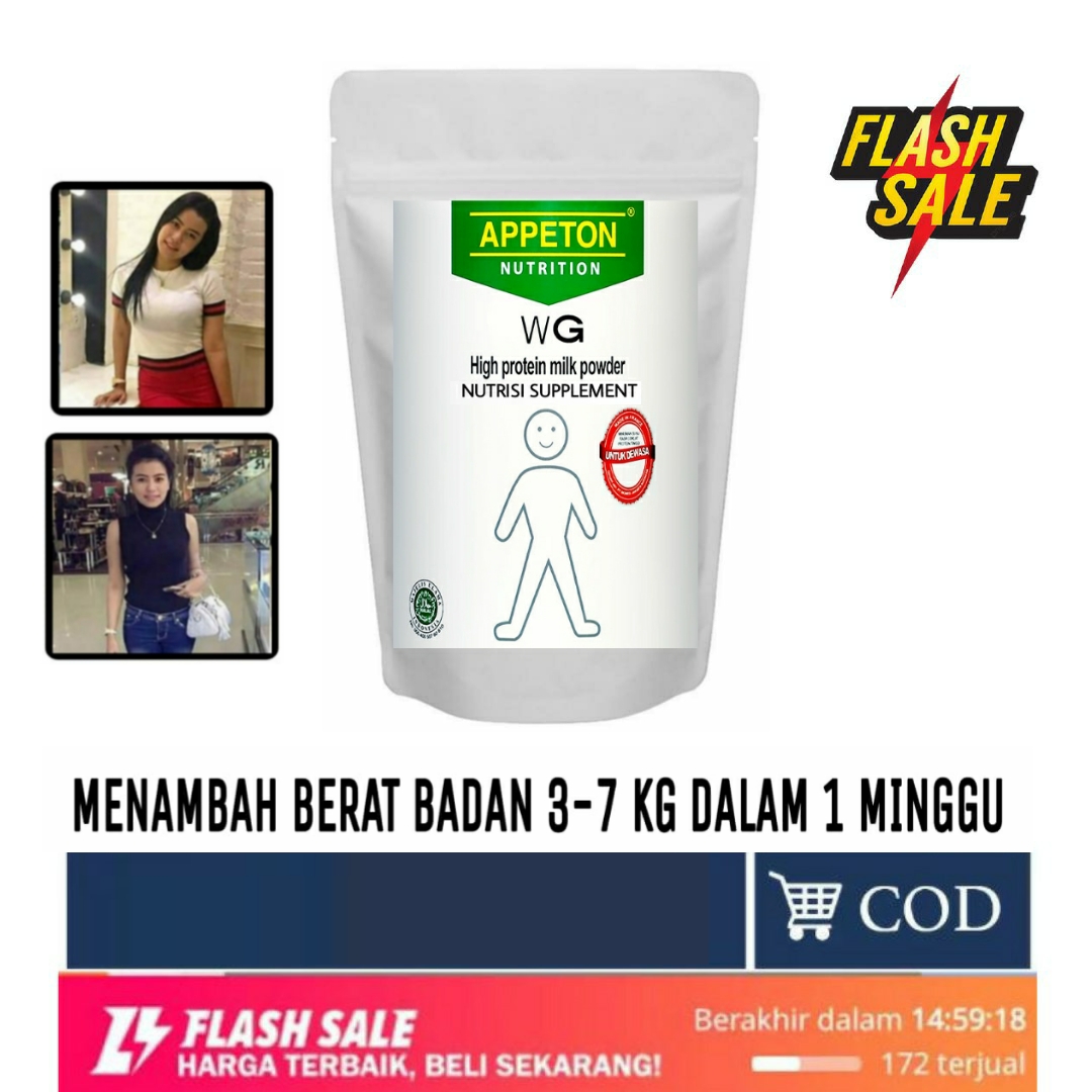 APETTON WEIGHT GAIN ASLI SUPPLEMENT NUTRITION Pengemuk Badan Penambah nafsu makan appeton/ Obat Gemu APETTON WEIGHT GAIN ASLI SUPPLEMENT NUTRITION Pengemuk Badan Penambah nafsu makan appeton/ Obat Gemu