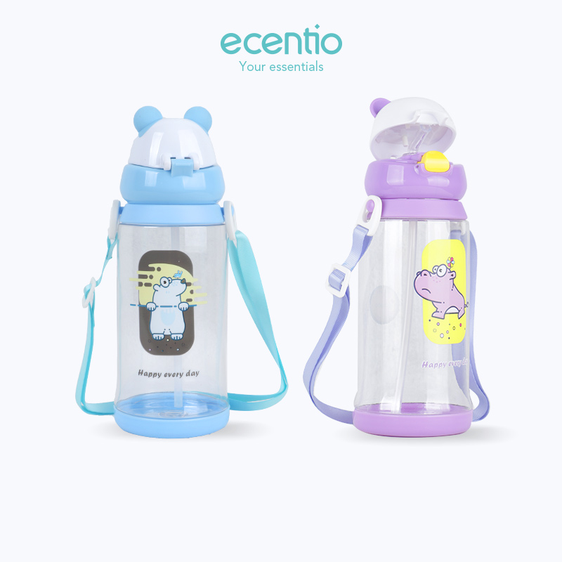 Ecentio Botol Minum Anak Pola Kartun lucubotol air dengan tali bahu 700ml Ecentio Botol Minum Anak Pola Kartun lucubotol air dengan tali bahu 700ml