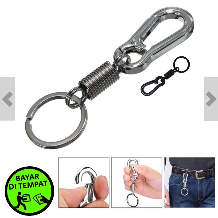 Karabiner Gantungan Kunci dengan Per Bahan Stainless Steel - Gantungan Kunci Serbaguna - Peralatan Panjat Tebing Karbiner - Gatungan Karbiner Climbing Mini Multifungsi - Gantungan Kunci Motor Karabiner Gantungan Kunci dengan Per Bahan Stainless Steel - Gantungan Kunci Serbaguna - Peralatan Panjat Tebing Karbiner - Gatungan Karbiner Climbing Mini Multifungsi - Gantungan Kunci Motor