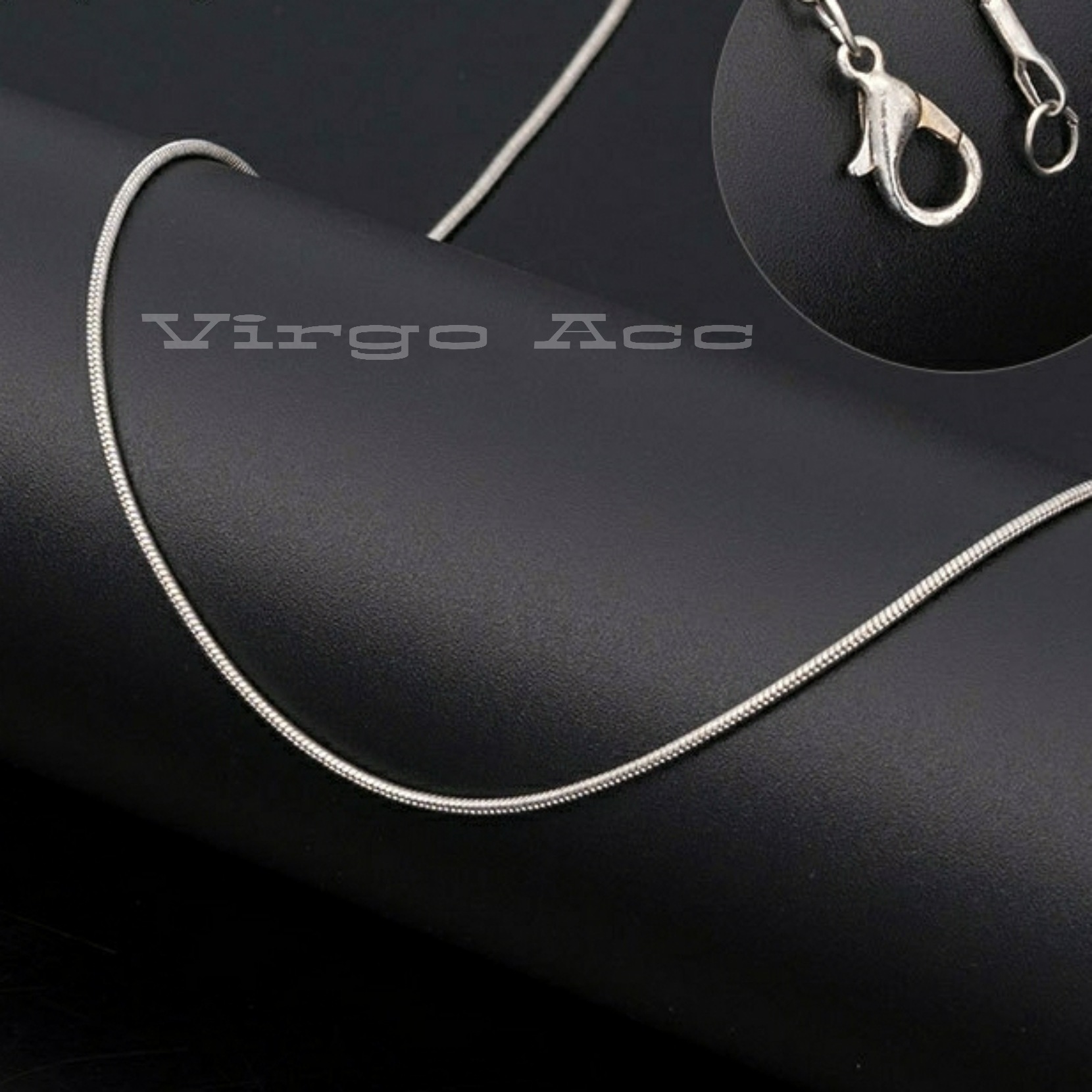PROMO Kalung Titanium Asli 100% Rantai Belut Gepeng Itali Anti Karat Dan Luntur Silver New PROMO Kalung Titanium Asli 100% Rantai Belut Gepeng Itali Anti Karat Dan Luntur Silver New
