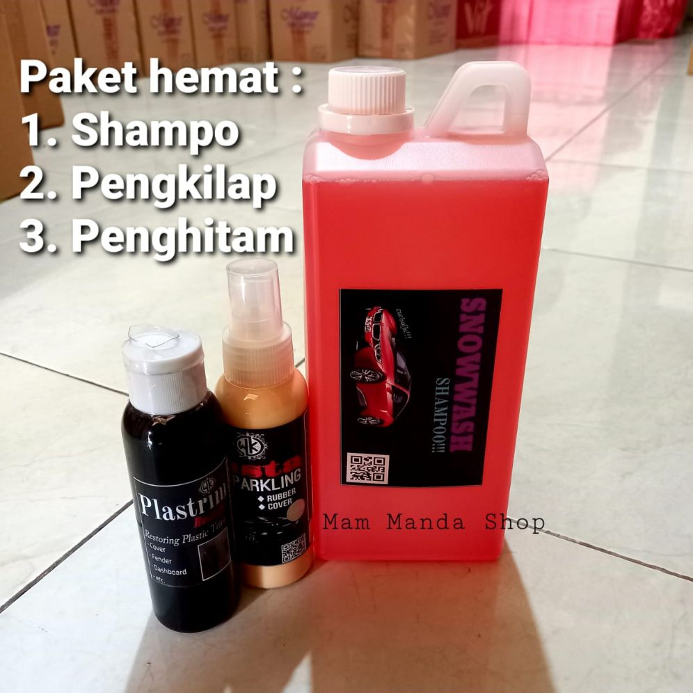 Paket hemat Insta Sparkling/Shampo mobil/Plastrim restored/Cuci mobil/Pengkilap/Penghitam body mobil Paket hemat Insta Sparkling/Shampo mobil/Plastrim restored/Cuci mobil/Pengkilap/Penghitam body mobil