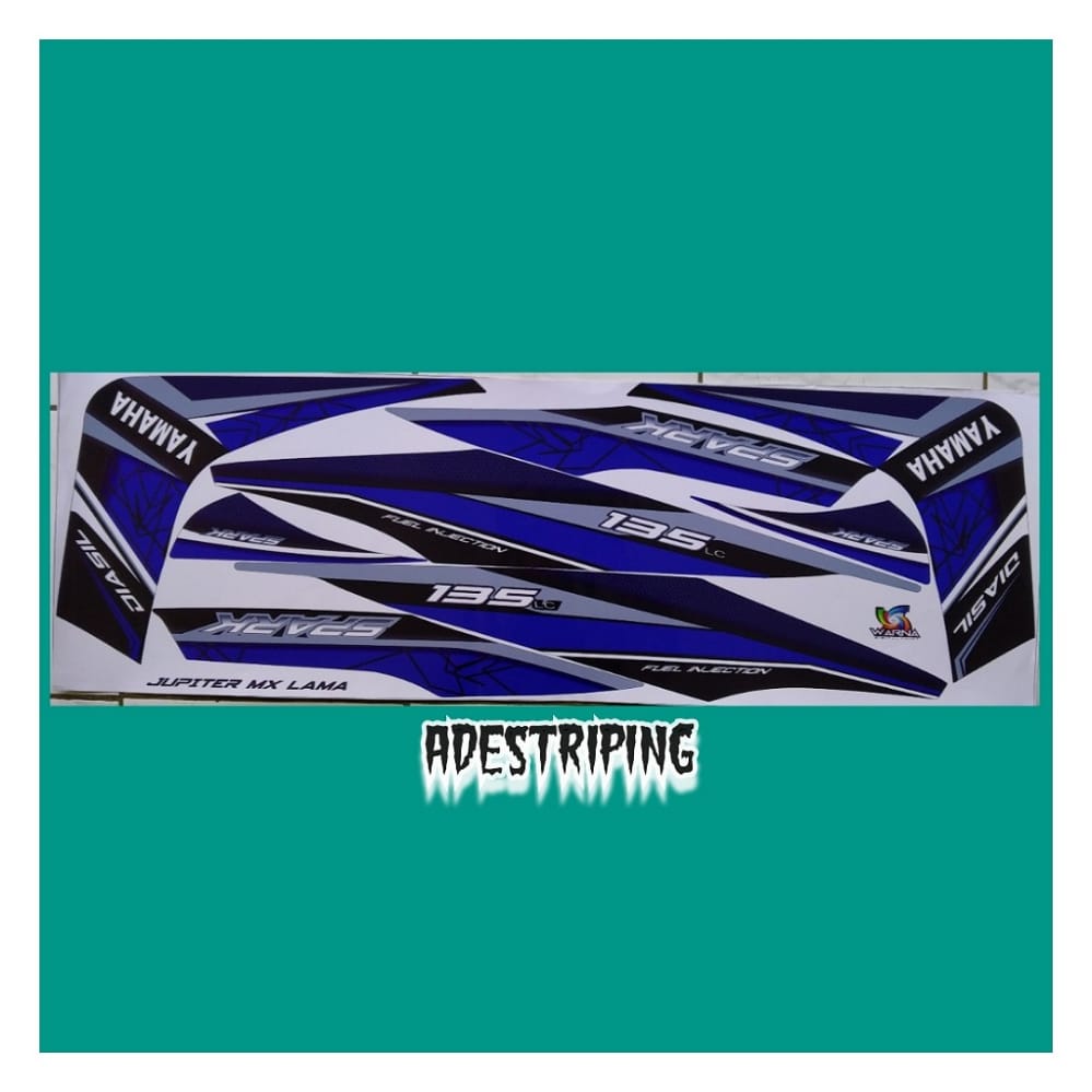 Striping Stiker Lis Variasi Body Motor Jupiter MX Old 135 Biru Striping Stiker Lis Variasi Body Motor Jupiter MX Old 135 Biru