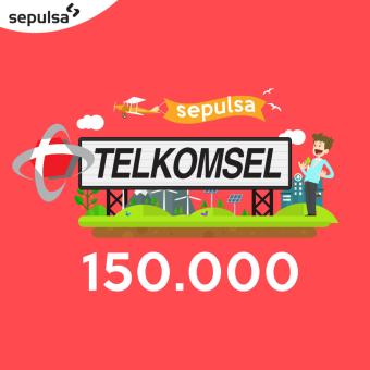 Telkomsel Pulsa 150.000 (Max. 1 kali Pembelian Per Nomor Handphone)