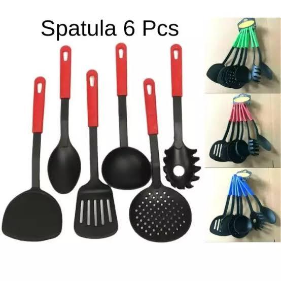 Kitchen Tools Spatula Sendok Masak / Spatula Nylon set 6 pcs Kitchen Tools Spatula Sendok Masak / Spatula Nylon set 6 pcs