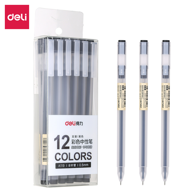 Deli Color Gel Pen Pulpen Gel Warna Needle Tip 0.5mm A119 Deli Color Gel Pen Pulpen Gel Warna Needle Tip 0.5mm A119