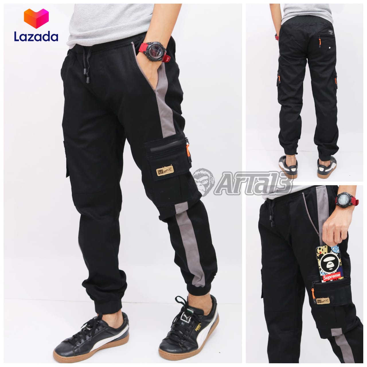 ART - Celana cargo joger jogger panjang pria premium original ART - Celana cargo joger jogger panjang pria premium original