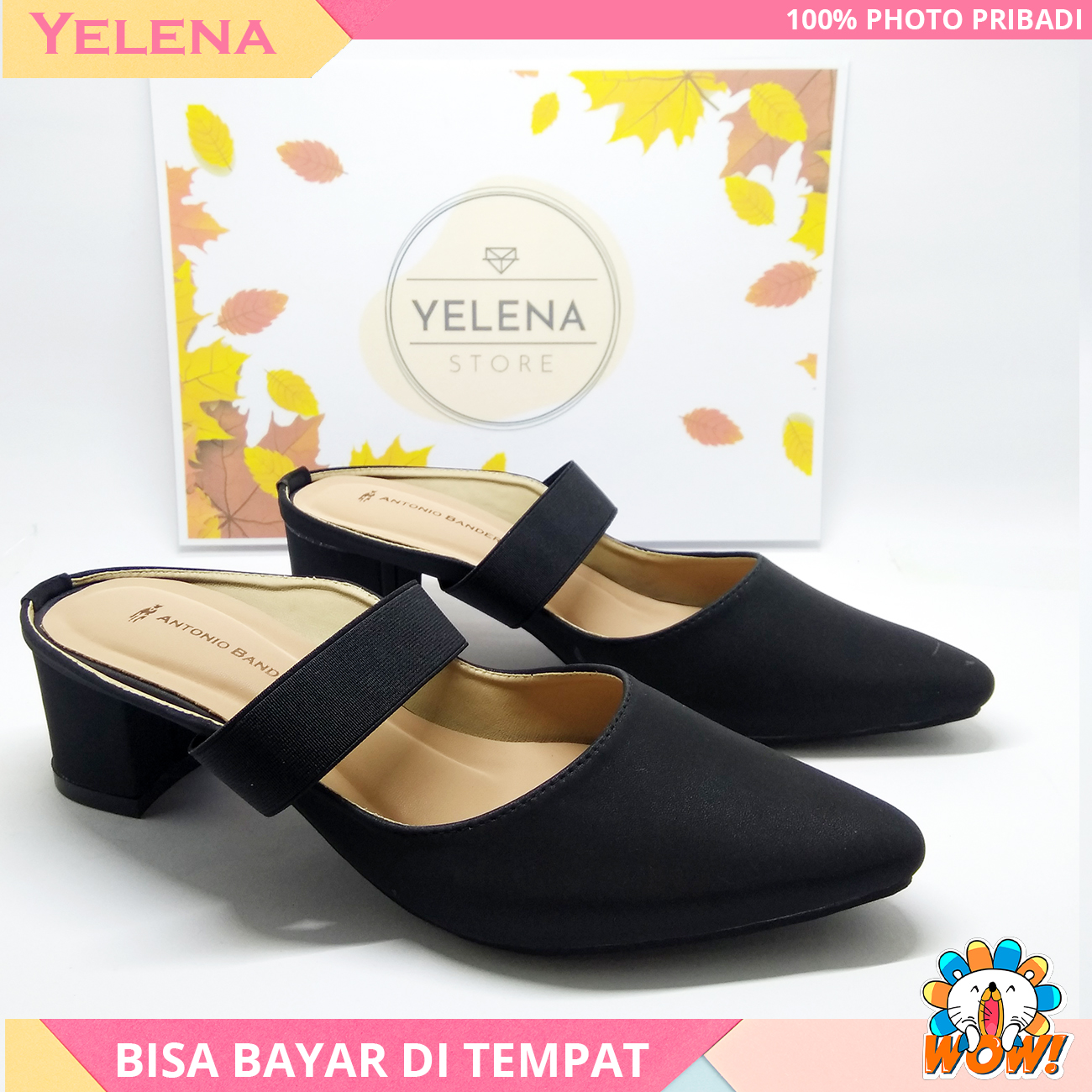 Yelena - Heels Wanita - High Tinggi Tali Karet Yelena - Heels Wanita - High Tinggi Tali Karet