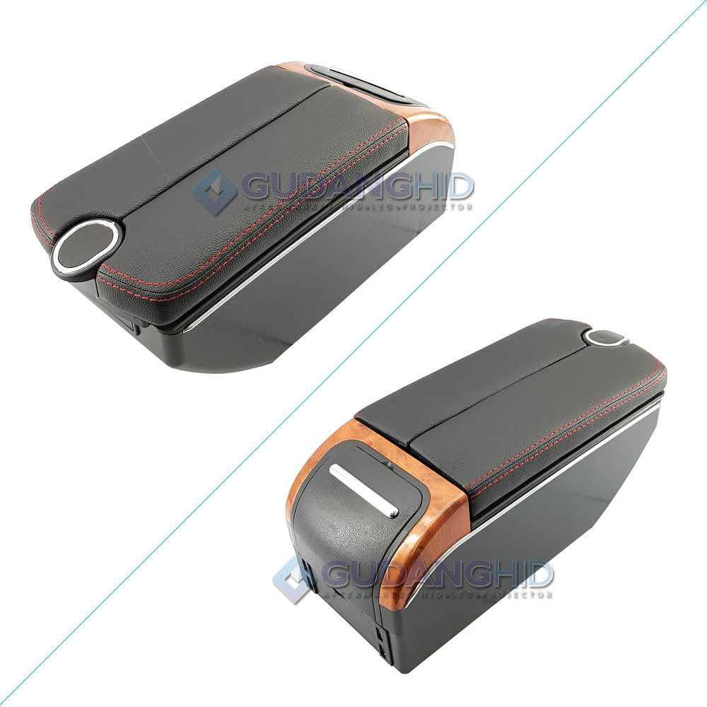 Armrest Mobil Universal Center Console Box 7 USB Port Charger + LED Armrest Mobil Universal Center Console Box 7 USB Port Charger + LED