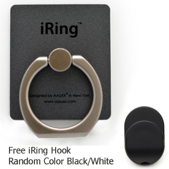 iRing Stent Mobile Phone Holder 360 Degree Rotation With Hook - Grey