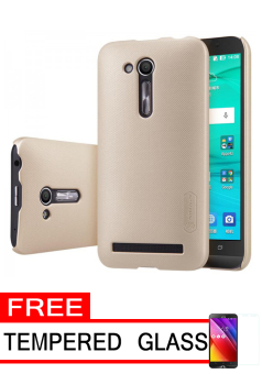 Nillkin Frosted Shield Hardcase for Asus Zenfone Go ZB452KG - Gold + Free Tempered Glass