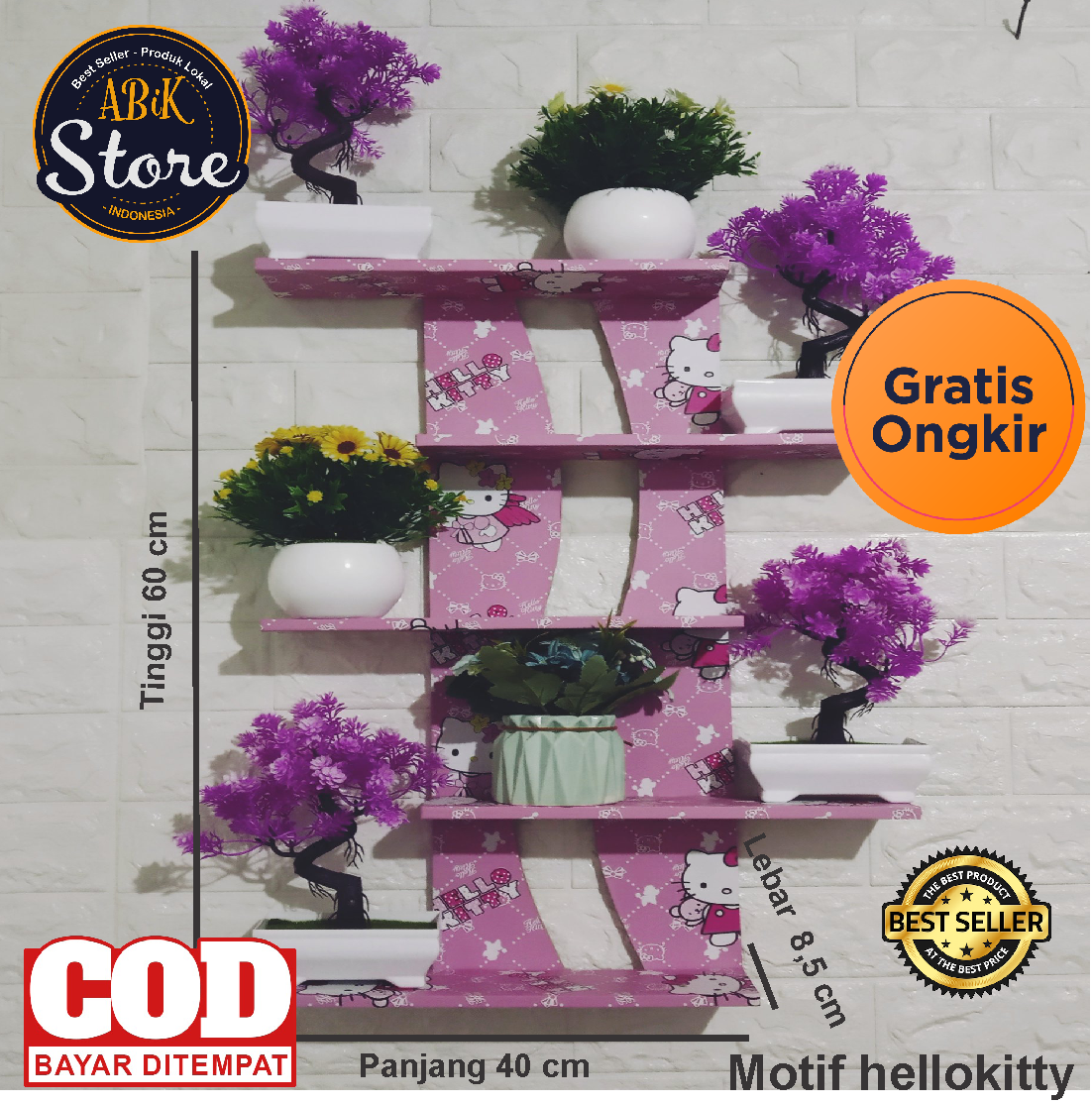 Rak Hellokitty - 1 Set (5 SUSUN) Rak Dinding Minimalis Rak Dinding Dapur Rak Dinding Tempel Rak Dinding Vintage Rak Dinding Kamar Rak Kosmetik Rak Gantung Rak Bunga Minimalis Rak Macke Up Gantung Bukan IKEA - ABIK STORE Rak Hellokitty - 1 Set (5 SUSUN) Rak Dinding Minimalis Rak Dinding Dapur Rak Dinding Tempel Rak Dinding Vintage Rak Dinding Kamar Rak Kosmetik Rak Gantung Rak Bunga Minimalis Rak Macke Up Gantung Bukan IKEA - ABIK STORE