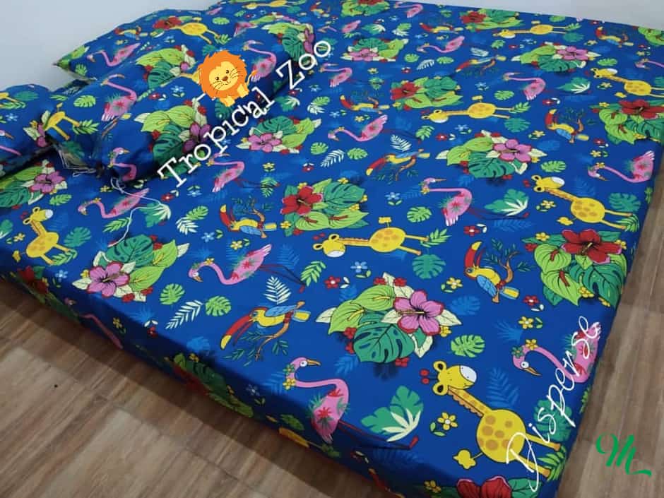 Sprei Jungle Murah No. 1 King Size 180 / No. 2 Queen Size 160 / No. 3 Double 120 / Super King 200 - Blue Forest Jungle Sprei Jungle Murah No. 1 King Size 180 / No. 2 Queen Size 160 / No. 3 Double 120 / Super King 200 - Blue Forest Jungle