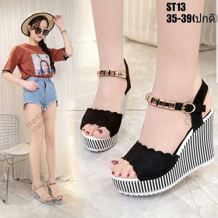 BRYANS SHOES - FLASH SALE YM SEPATU SANDAL WANITA WEDGES LILIET SALUR BRYANS SHOES - FLASH SALE YM SEPATU SANDAL WANITA WEDGES LILIET SALUR
