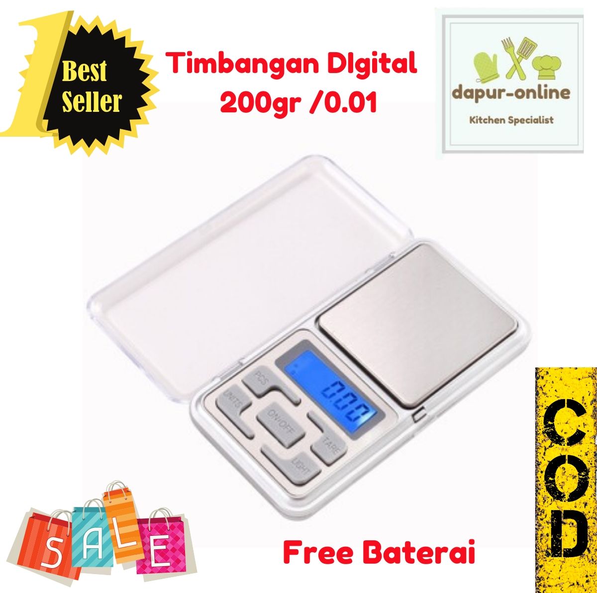 Timbangan Emas Digital 200gr/ Akurasi 0.01 Timbangan Emas Digital 200gr/ Akurasi 0.01