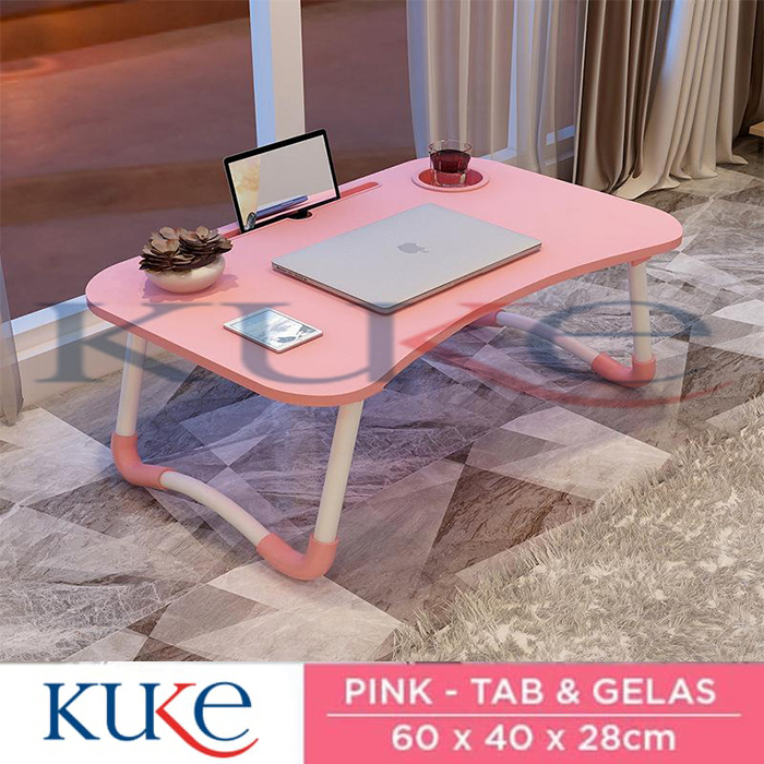 KUKE Meja Lipat Belajar Laptop Serbaguna / Meja laptop / Meja Belajar / Meja Portable KUKE Meja Lipat Belajar Laptop Serbaguna / Meja laptop / Meja Belajar / Meja Portable