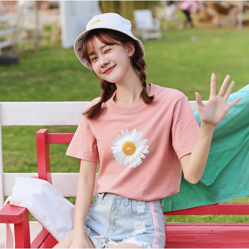 PROMO KAOS WANITA SUN FLOWER ABG / NABBILA FASHION PROMO KAOS WANITA SUN FLOWER ABG / NABBILA FASHION