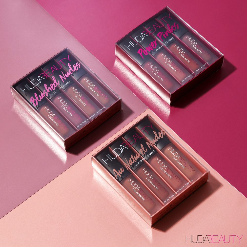 LIPSTIK LIQUID LIP CREAM MATTE HUDA LIPSTICK NUDE BEAUTY MINIS 1 BOX ISI 4 PC LIPSTIK LIQUID LIP CREAM MATTE HUDA LIPSTICK NUDE BEAUTY MINIS 1 BOX ISI 4 PC