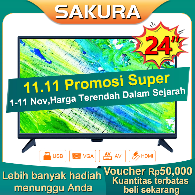 Sakura TV LED 24 inch HD Ready Televisi Murah(TCLG-S24H) Sakura TV LED 24 inch HD Ready Televisi Murah(TCLG-S24H)