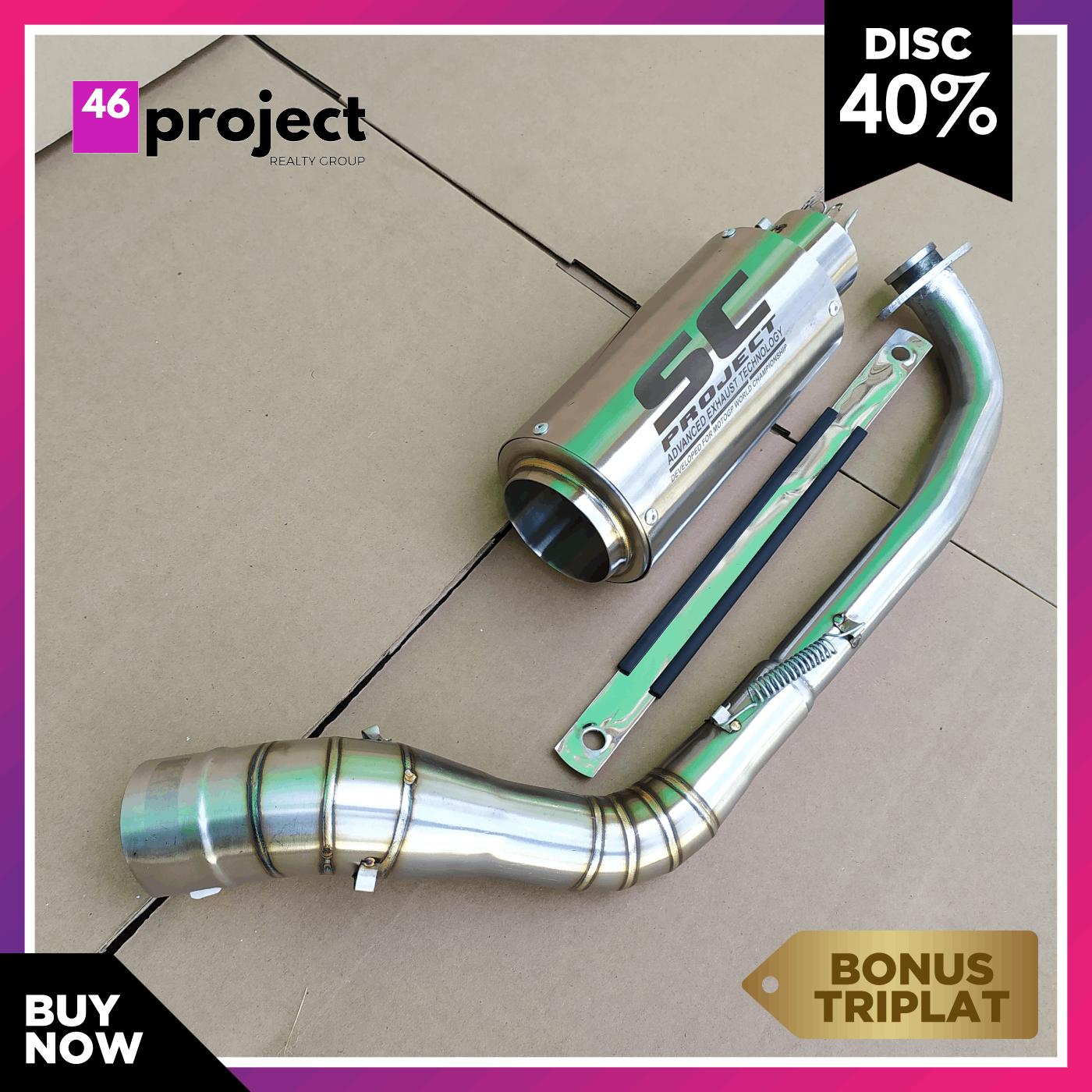 Knalpot racing SC Project For Matic Beat-Vario 125/150-MIO-Aerox-Nmax-DLL Knalpot racing SC project Knalpot racing SC Project For Matic Beat-Vario 125/150-MIO-Aerox-Nmax-DLL Knalpot racing SC project