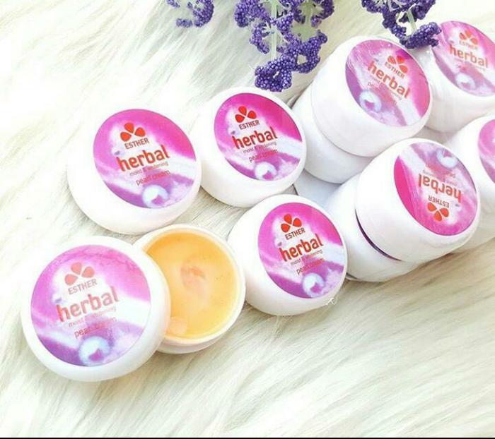 Esther Herbal Pearl Cream ORIGINAL - Pemutih Wajah / Penghilang Flek Hitam & Jerawat - 1 Pcs Esther Herbal Pearl Cream ORIGINAL - Pemutih Wajah / Penghilang Flek Hitam & Jerawat - 1 Pcs