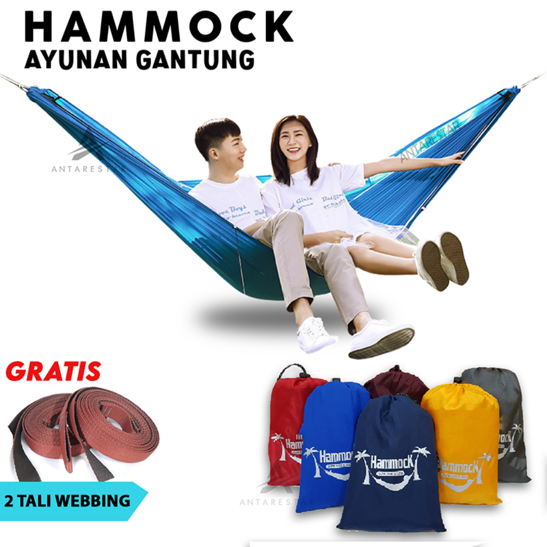 Hammock Tempat Tidur Ayunan Gantung Hamock Hemok Murah Hammock Tempat Tidur Ayunan Gantung Hamock Hemok Murah