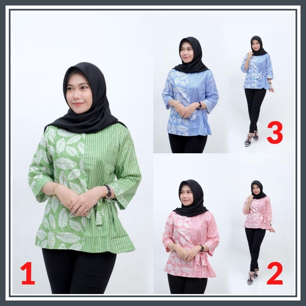 BAJU BATIK BLOUSE ATASAN WANITA BLUS ORIGINAL MODERN BD 101 BAJU BATIK BLOUSE ATASAN WANITA BLUS ORIGINAL MODERN BD 101
