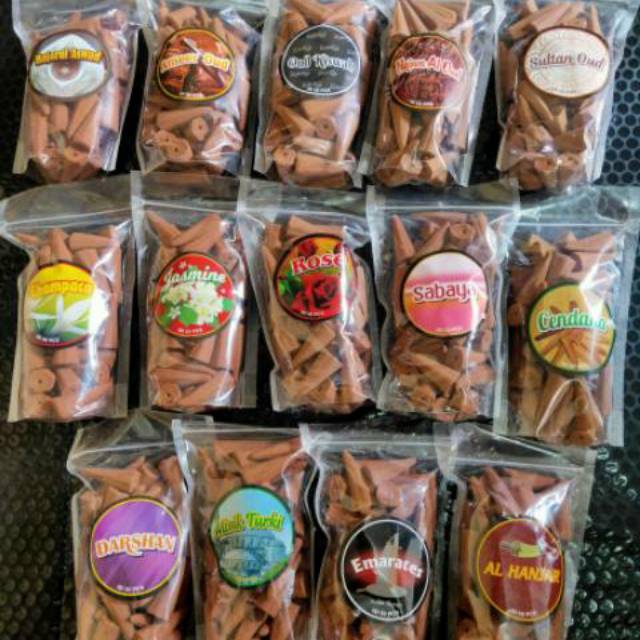 Buhur Dupa Kerucut Aromaterapi - kemasan isi 50pcs Buhur Dupa Kerucut Aromaterapi - kemasan isi 50pcs