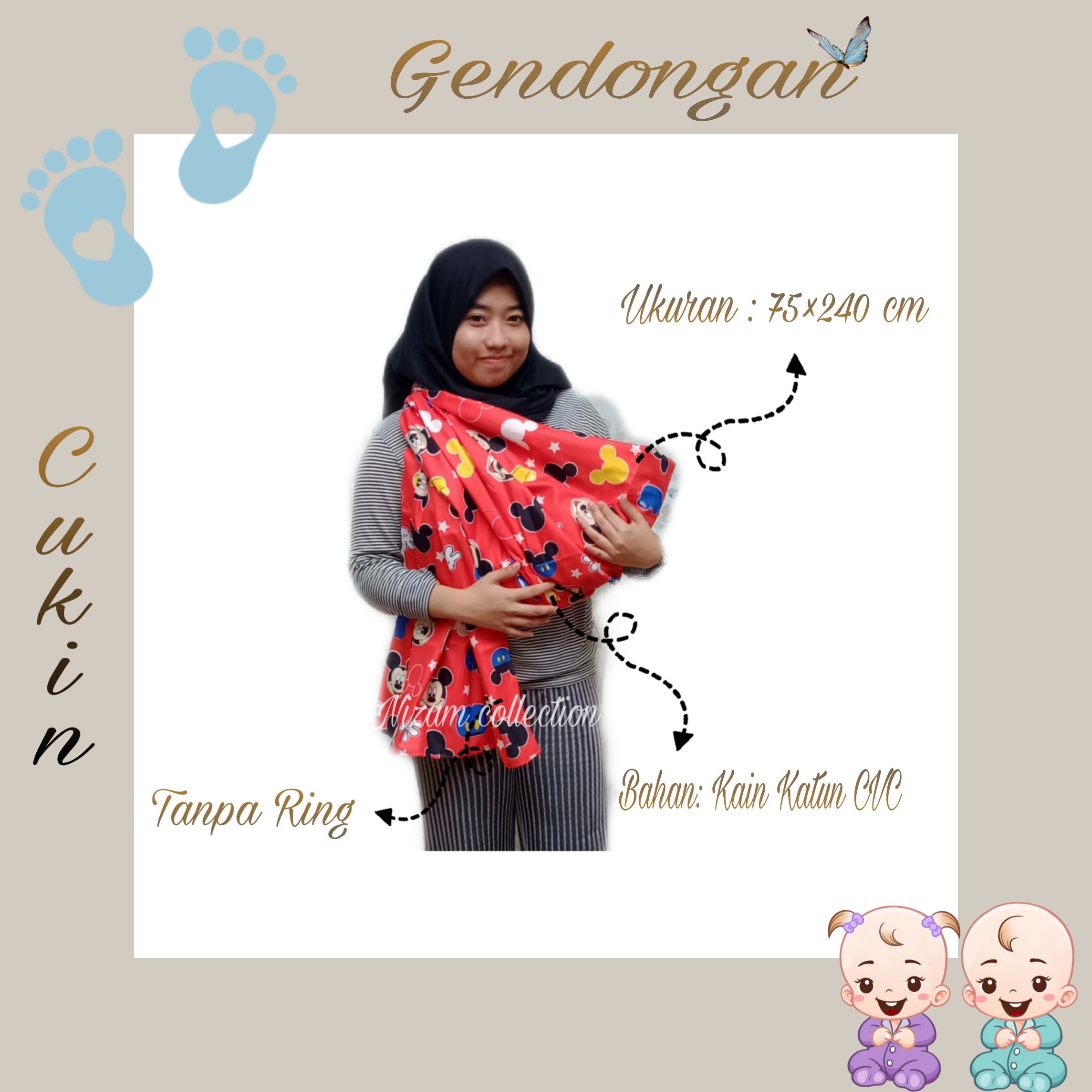 gendongan bayi cukin simple dan praktis uk 75x240 gendongan bayi cukin simple dan praktis uk 75x240