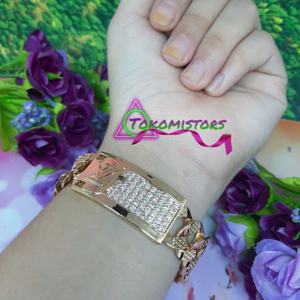Gelang rantai lv gold xuping Gelang rantai lv gold xuping