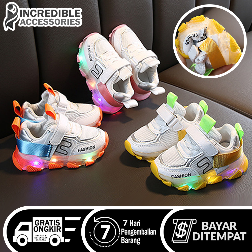 Sepatu Anak LED 015 LED Sneakers Trendi Slip On Sport Anak Perempuan/Laki-Laki Cewe Sepatu Nyala Kets Anak Cewek/Cowok Sepatu Anak LED 015 LED Sneakers Trendi Slip On Sport Anak Perempuan/Laki-Laki Cewe Sepatu Nyala Kets Anak Cewek/Cowok