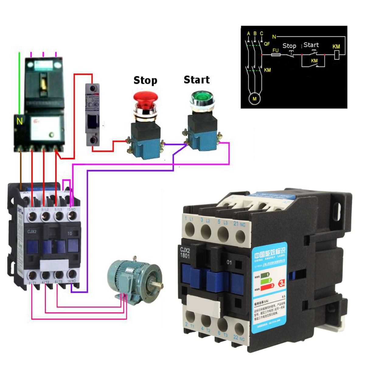 Autoleader AC Kontaktor Motor Starter Relai CJX2-1801 3 Tiang + 1NC 380 V 18 Amp Lilitan 4/7. 5kw Autoleader AC Kontaktor Motor Starter Relai CJX2-1801 3 Tiang + 1NC 380 V 18 Amp Lilitan 4/7. 5kw