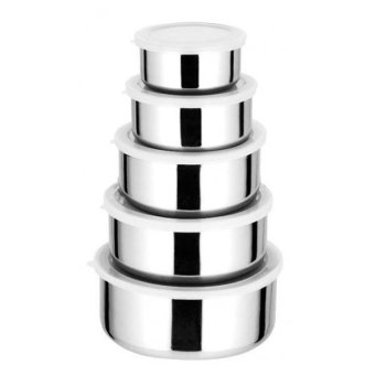 Klik Mds Rantang 5 Susun Stainless Steel Storage Set - Silver