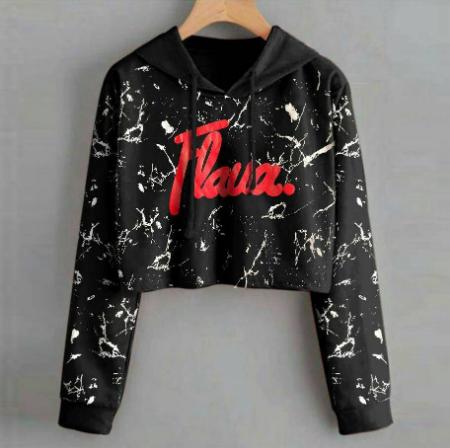 EsteticCollection Sweater Wanita Hoodie Crop Flava Babyterry EsteticCollection Sweater Wanita Hoodie Crop Flava Babyterry