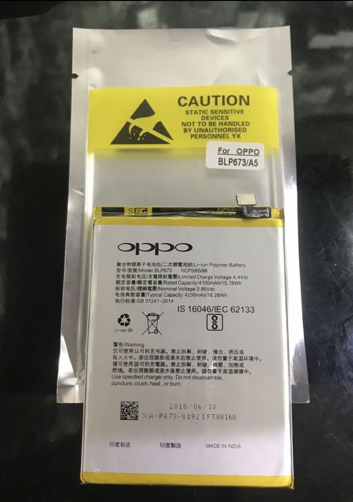 Bayar Di Tempat COD Battery Baterai OPPO A3S - OPPO A5 - OPPO A5S - OPPO A7 BLP673 ORIGINAL 100% Batre Batrei Batere HP Handphone OPO OPPO A3S ORI 100% Realme 2 Bayar Di Tempat COD Battery Baterai OPPO A3S - OPPO A5 - OPPO A5S - OPPO A7 BLP673 ORIGINAL 100% Batre Batrei Batere HP Handphone OPO OPPO A3S ORI 100% Realme 2